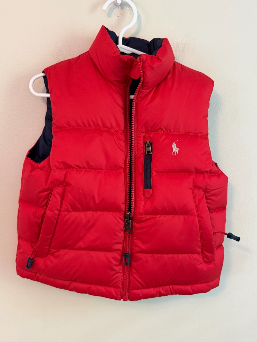 Polo Ralph Lauren Red/Navy Reversible Puffer Vest